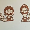 Mario and Luigi Laser Cut File,super Mario Svg Files,cnc Route File ...