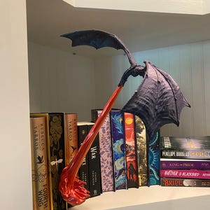 Libreria Decorativa A Tema Drago - Design 3D Gotico Per Appassionati Di Fantasy E Medieval - Foto 8