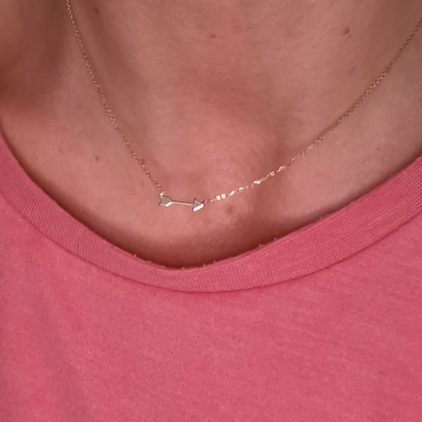 Personalized Mini Numbers Charm Necklace in Solid Gold: 10K, 14K or 18K ...