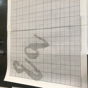 graph paper printable 3 mm grid cross stitch design 8 etsy graph paper 14 squares to the inch