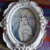 Fine Art Rabbit Print in the Kitchen - Etsy