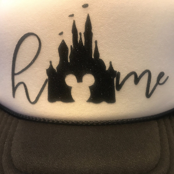 Disney Castle Trucker Hat Disney Baseball Cap Women's Disney Snapback ...