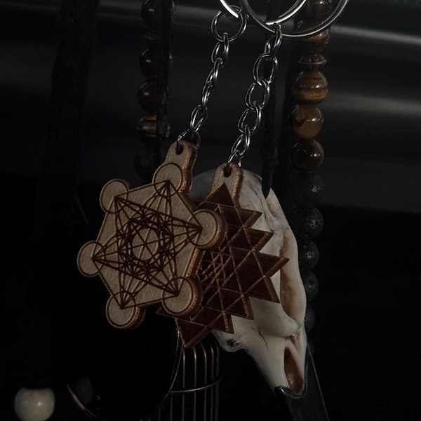 Geometric Key Ring Sacred Geometry Key Chains, Sacred Geometry Key Ring, Flower of Life ...