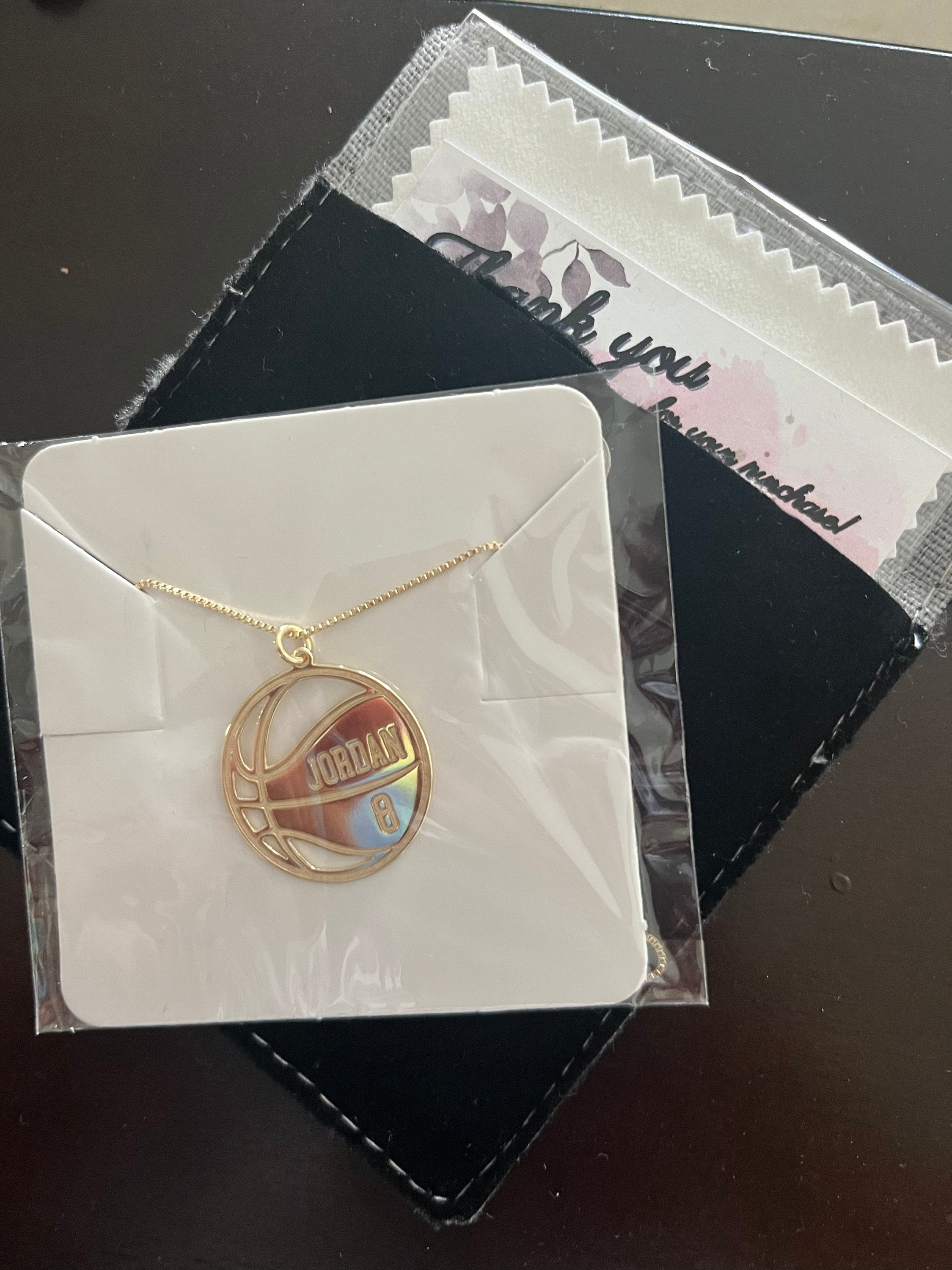 Custom Basketball Necklace, Basketball Necklace Personalized, Basketball Coach Gift, Basketball Player Gift, Basketball Pendant, Number Gift