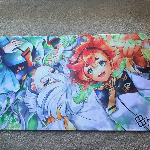 BANDAI CARD GAMES Fest スレッタ＆ミオリネ　プレイマット Gundam TCG Playmat | Suletta & Miorine Bandai Card Games