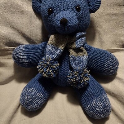 Teddy Bear Circular Knitting Machine Pdf Pattern Sentro Addi Express - Etsy