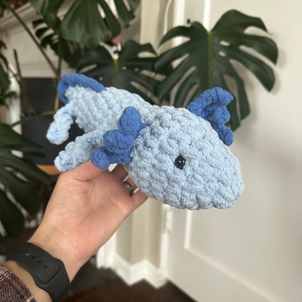 Axolotl Plush No Sew Crochet Pattern Do It Yourself Christmas Gift Baby ...