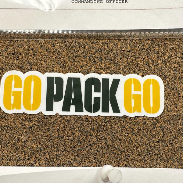 Go Pack Go Green Bay Packers Vinyl Sticker Decal - Etsy