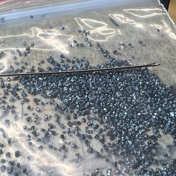 5 Carats Natural Raw Diamond Dust, Black Blue Yellow White Grey Pink ...