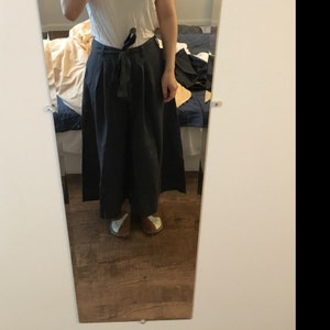 Linen Culotte Pants RUTH, Linen Pants for Woman, Linen Skirt Pants ...