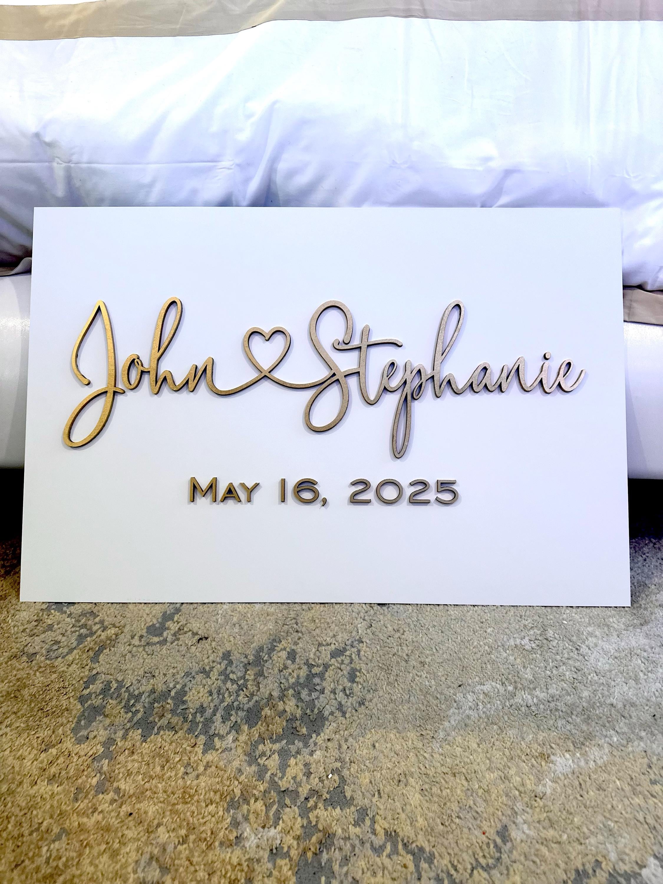 Wedding Sign, Wedding Welcome Sign, Wedding Decor, Wedding Signage, White Wedding Sign, Custom Wedding Sign, Wedding Gift, Engagement Gift