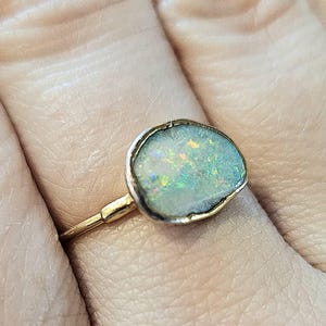 Customer photo from Kelsey, Raw Australian Opal Ring
