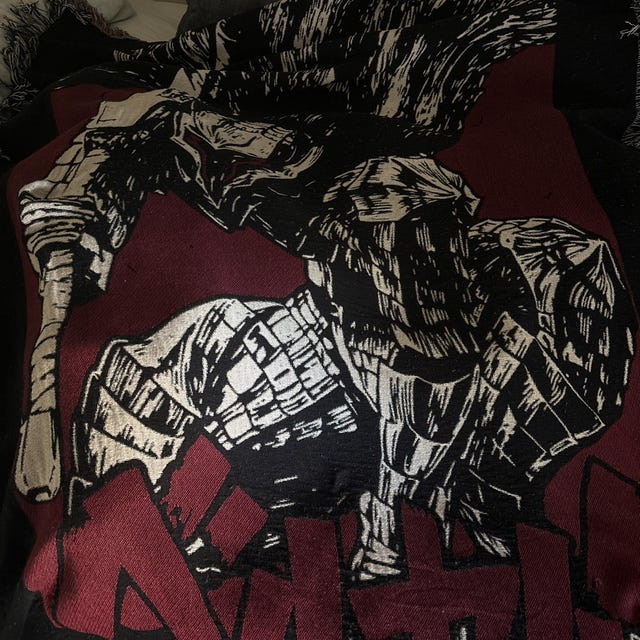 Guts Hand Woven Blanket | Manga Tapestry Throw | Anime Poison