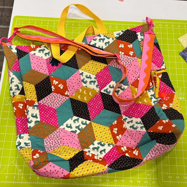 Nellie Tote Bag Sewing Pattern: XL & Jumbo Sizes (digital Download) - Etsy
