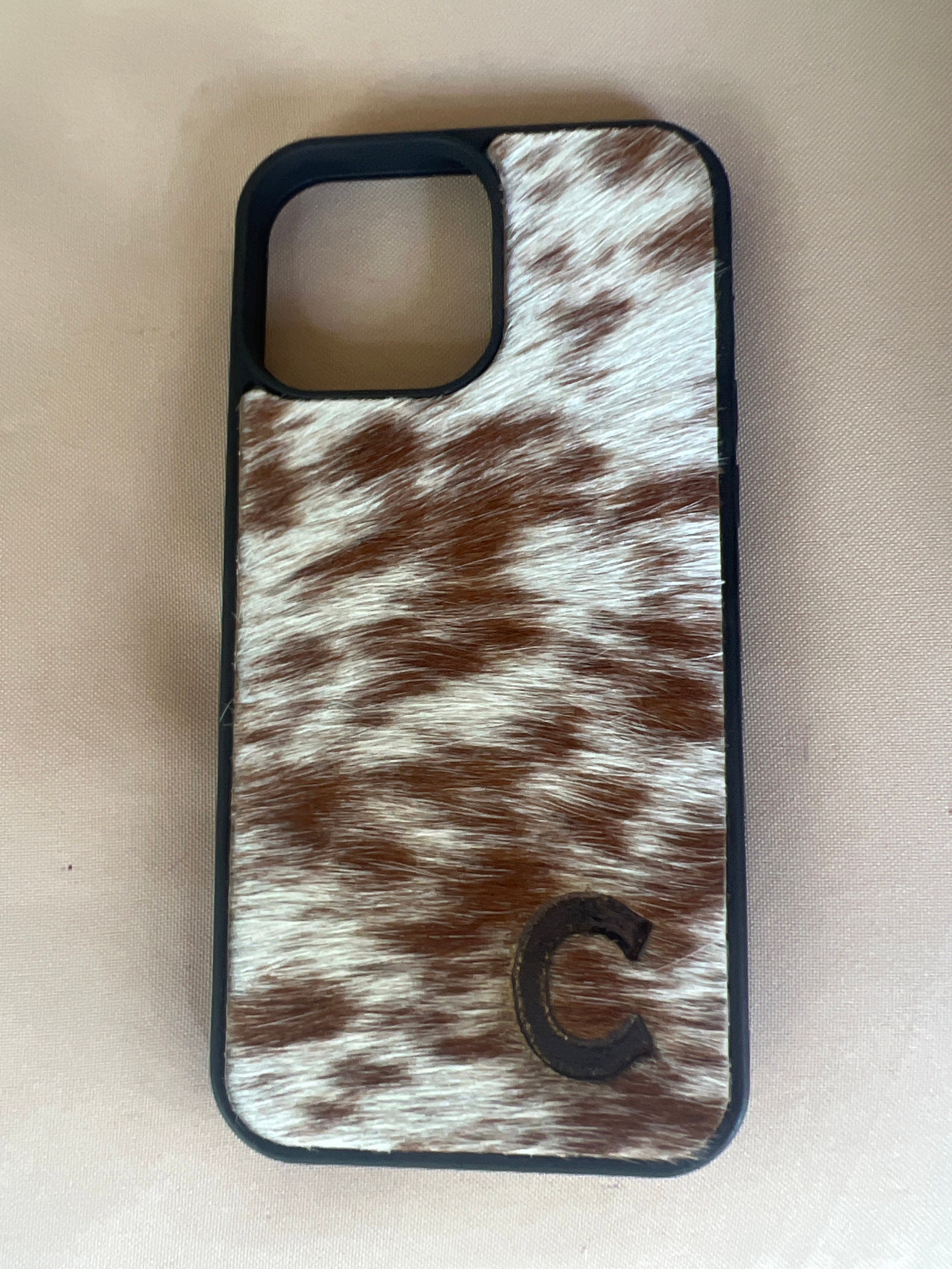 Genuine Hair On Hide, Western Cow iPhone Case, Phone Case