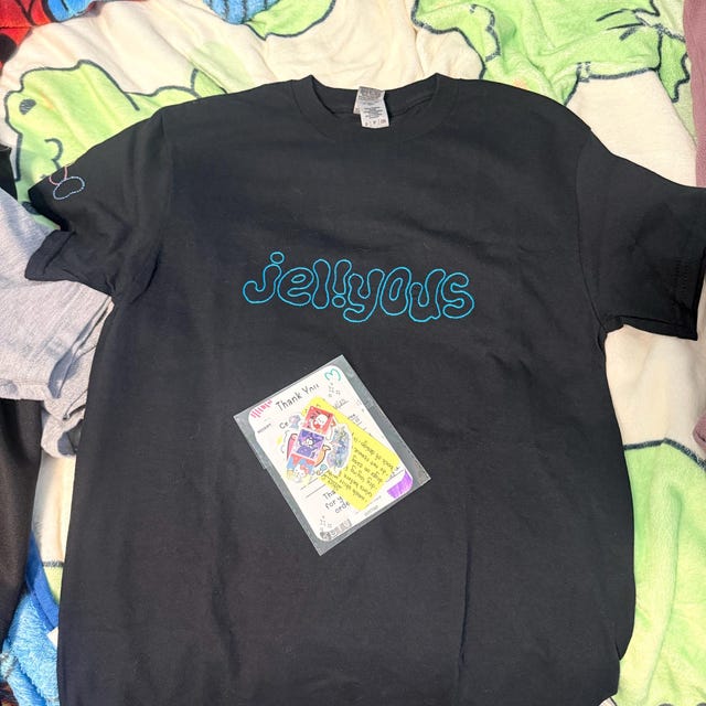 ILLIT Jellyous Hand Embroidered Adult Unisex T-shirt: K-pop Fan