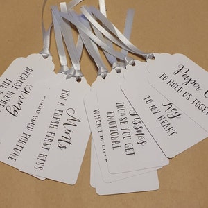 Bride &amp; Groom Wedding Gift Tags Perfect for the Wedding Morning Gift ...