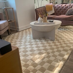 Handmade Checker Rug, Jute Kilim Checkerboard Rug, Home Decor Checkered ...