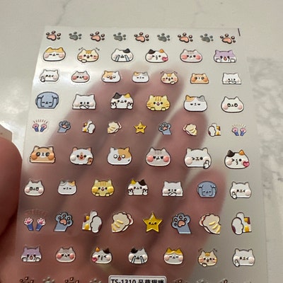 Cute Nail Stickers Cute Nail Art Kawaii Nail Decal Star - Etsy