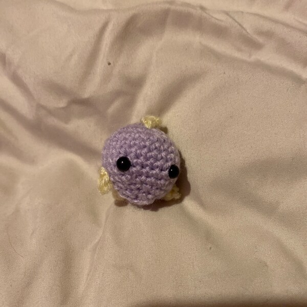 Little Tiny Cute Crochet Fish Stuffies Keychain Gift Kawaii Hand Made ...