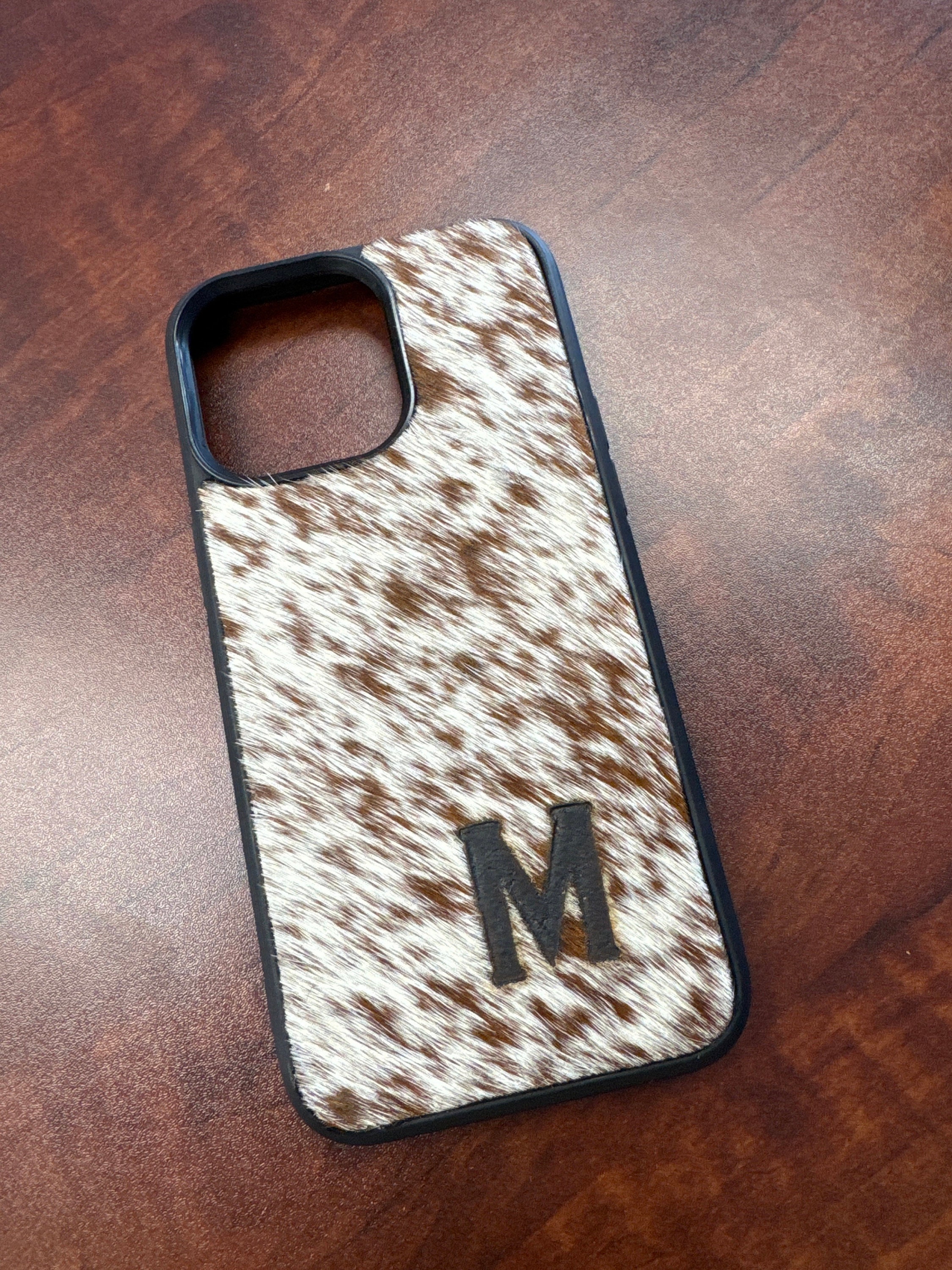 Genuine Hair On Hide, Western Cow iPhone Case, Phone Case