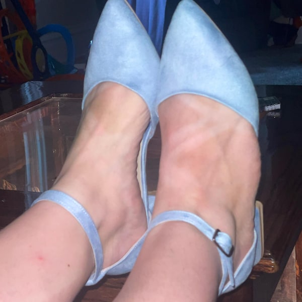 Triple Strap Mary Jane Pumps - Black Nubuck main image 0