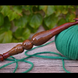Hornbeam, Black Locust, Honey Locust, Pear, Apricot, Walnut etc. Made to order Hand turned Ergonomic Custom Crochet Hooks Premium design