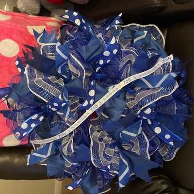 7/8 Inch Blue Zeta Phi Beta Sorority Grosgrain Ribbon - Etsy