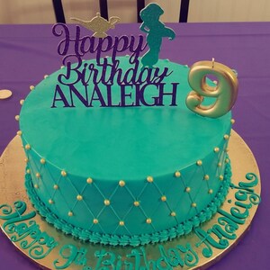 Topper De Gateau De Jasmin Princesse Topper Gateau Aladdin Etsy