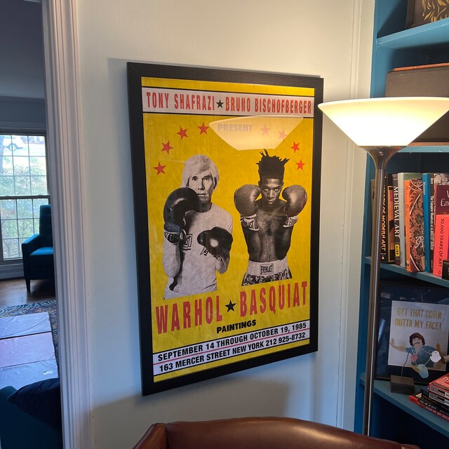 Warhol Basquiat Boxing Poster, 1985 - Etsy