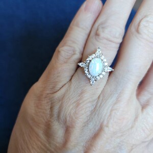 Aya Rose Gold Moonstone Ring Gold Rings for Women Engagement - Etsy