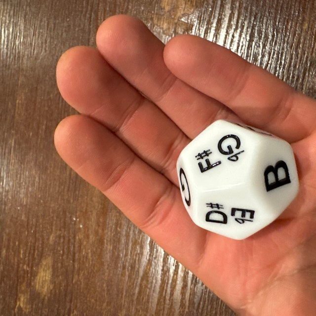 Chromatic Scale Dice: 12-sided Musician's Tool (33mm) - Etsy