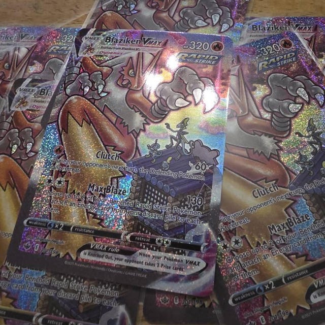 blaziken vmax pokemon card value TG15/TG30- Silver Tempest - Trainer Gallery Commemorate your favorite tabletop game with this Blaziken VMAX 2021 Pokemon Chilling Reign Secret Rare #201 CGC Authenticated 9.5 Card Blaziken V - 216/184 -