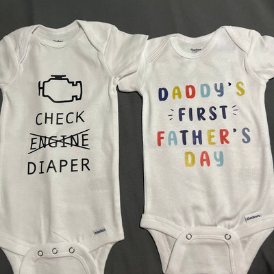 Check Engine Diaper Funny Baby Onesie®, Baby Boy Outfit, Gift for New ...