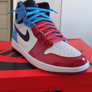 Two Tone Flat Laces for Jordan AJ SB 1 Union Black Toe Bred