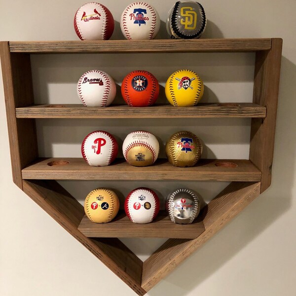 Baseball Display,home Plate,baseball Shelf,baseball Organizer,baseball ...