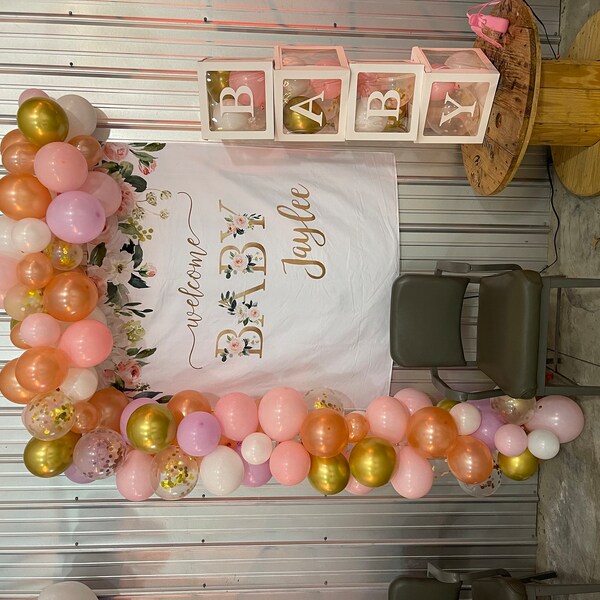 Blush Pink Rose Gold Balloon Garland Kit, Ballon Arch Kit, Pink Blush ...