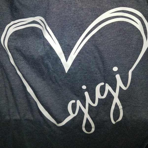 Women's Gigi Heart Graphic Hoodie – Grandma Gift, Soft Cotton Blend, X-Large - View #8