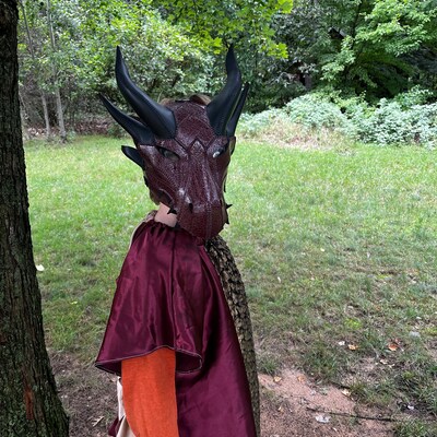 PDF Pattern Leather Dragon Mask - Etsy