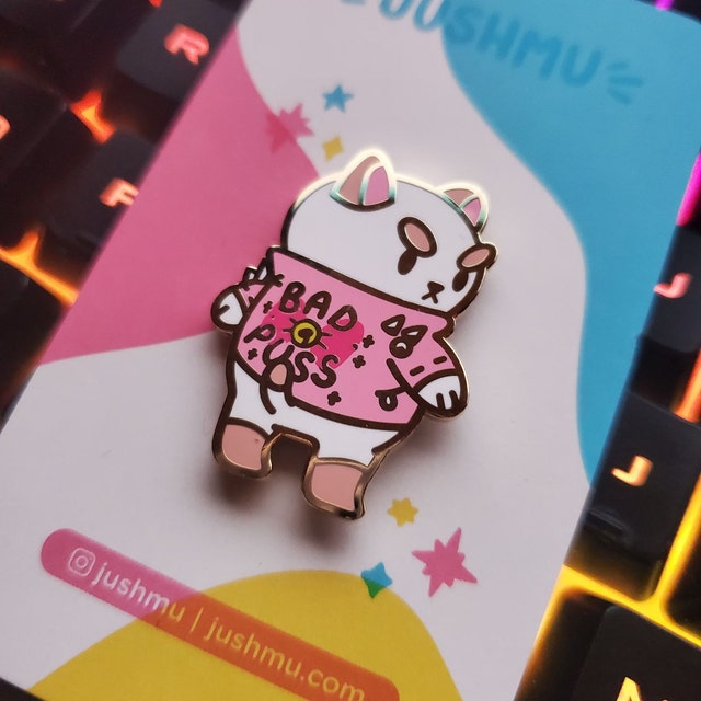 Jushmu Cutest Cat - Metal Enameled Pin