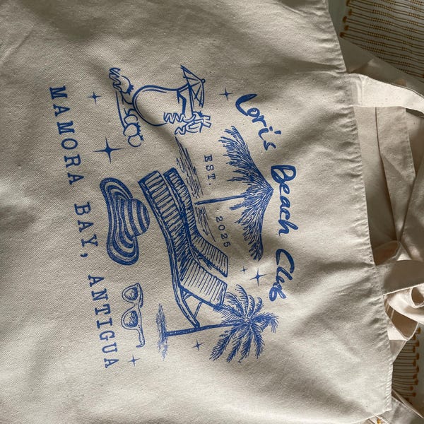 Custom Beach Bachelorette Tote Bag, Beach Bride Gift, Bride Beach Bag ...