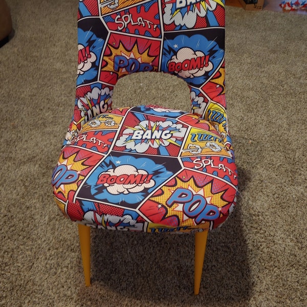 Pop Art, Comic Art Book Print Fabric, Upholstery Curtain Fabric, Funny ...