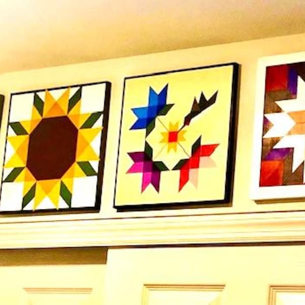 Barn Quilt Patriotic Barn Quilts Love Blossom Wall Decor Painting Barn quilt patriotic barn quilts love blossom wall decor painting
