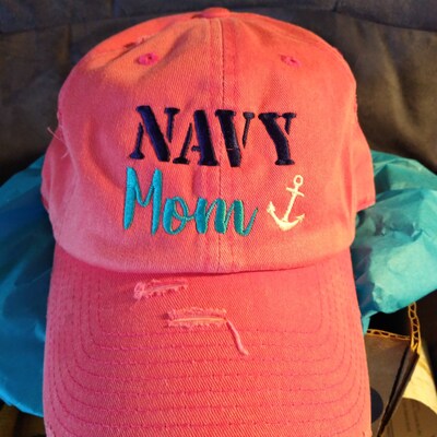 Navy Twin Mom Hat