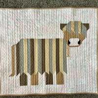 Highland Cow Quilt Block Pattern Animal PDF -includes Instructions for ...
