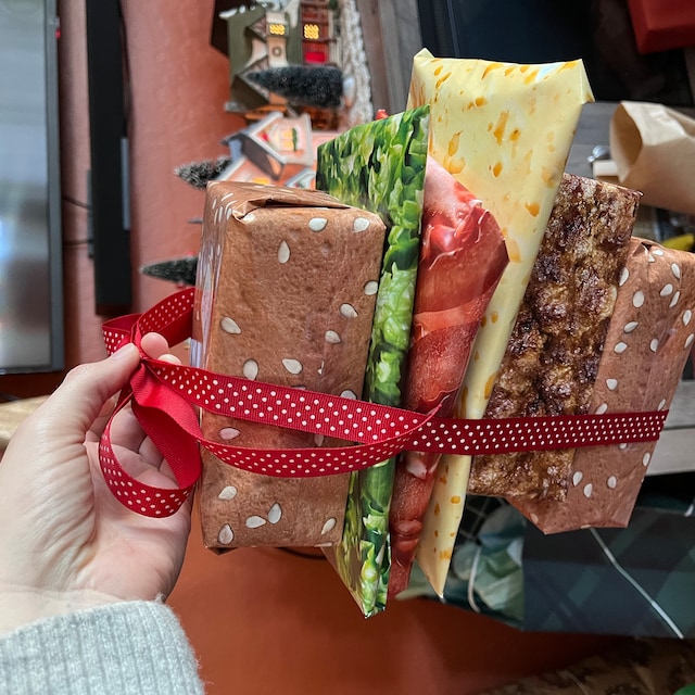 This Cheeseburger Wrapping Paper Is A Perfect Way To Wrap Gifts For  Minecraft Lovers
