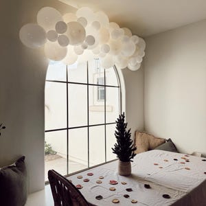 Off White Balloon Garland DIY Kit Lace and White Balloons Cream Baby Shower Off White Wedding Decor Lace Shower Decor She Tying the Knot