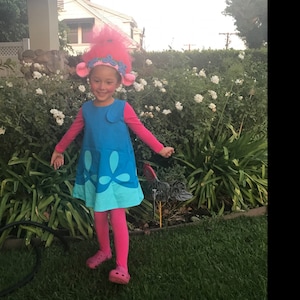 Poppy Trolls Outfit for Birthday Party Princess Poppy Dress - Etsy
