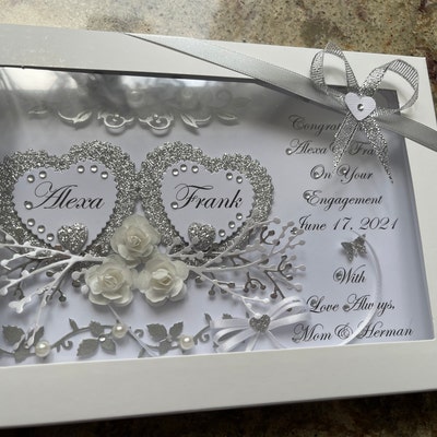 Handmade Personalised 3D Wedding Card / Anniversary / Engagement Card ...