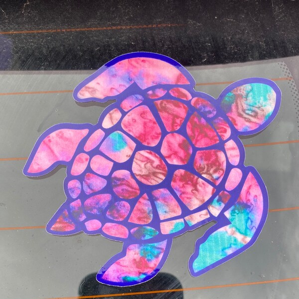 Lilly Inspired Sea Turtle Decal | Yeti Decal | Lilly Car Decal | Rtic ...